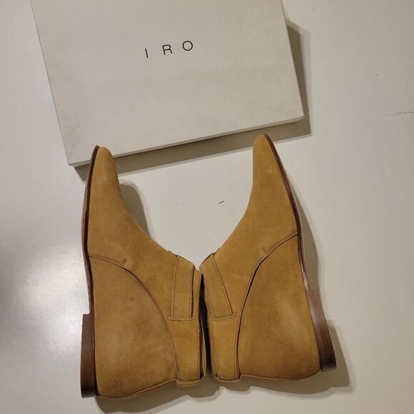 $800 IRO PARIS NEW suede leather European boots like Saint Laurent box + dustbag main image 4